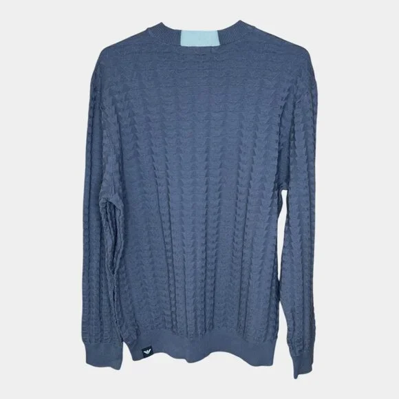 Emporio Armani Knit Sweater Dark Grey Size XL - Picture 5 of 8